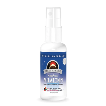 Melatonin Nutraspray Mixed Berry - source Naturals